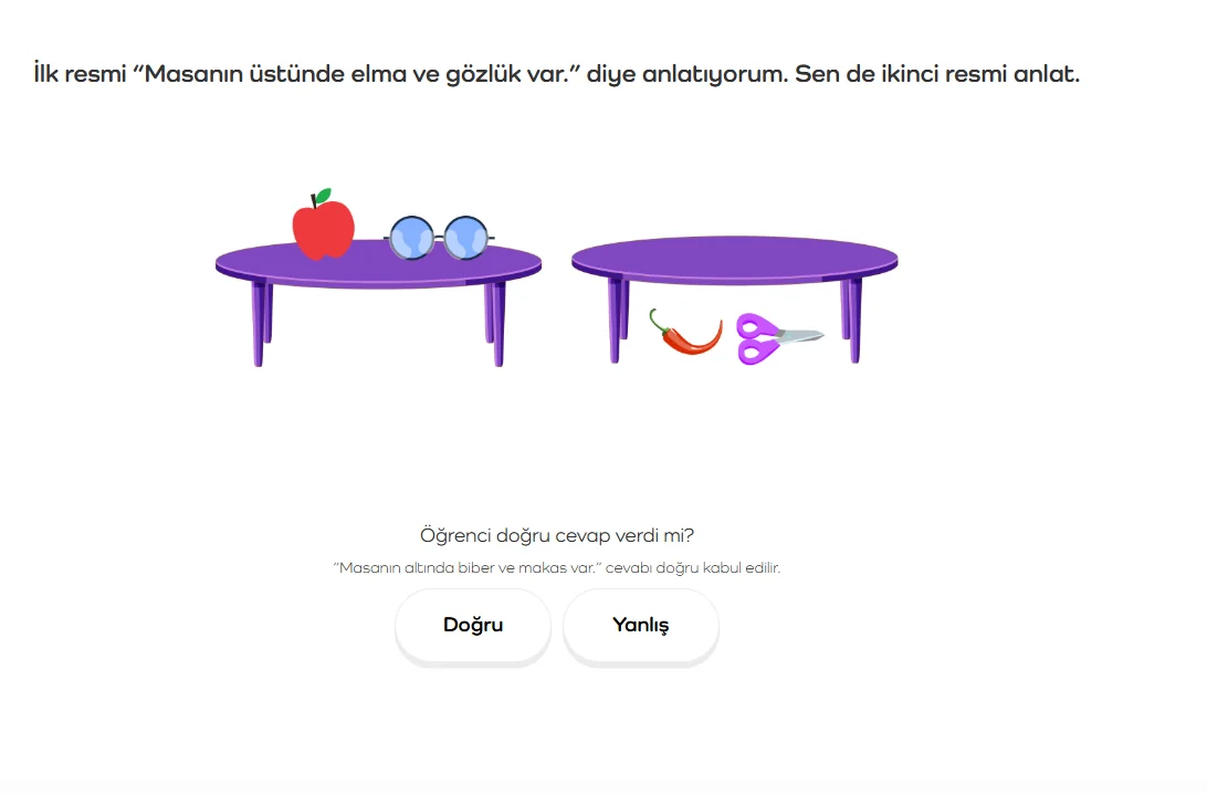 Dil Becerileri örneği 2